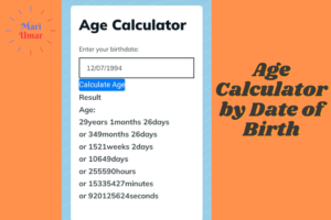 How to Have Fun with an Age Calculator by Date of Birth