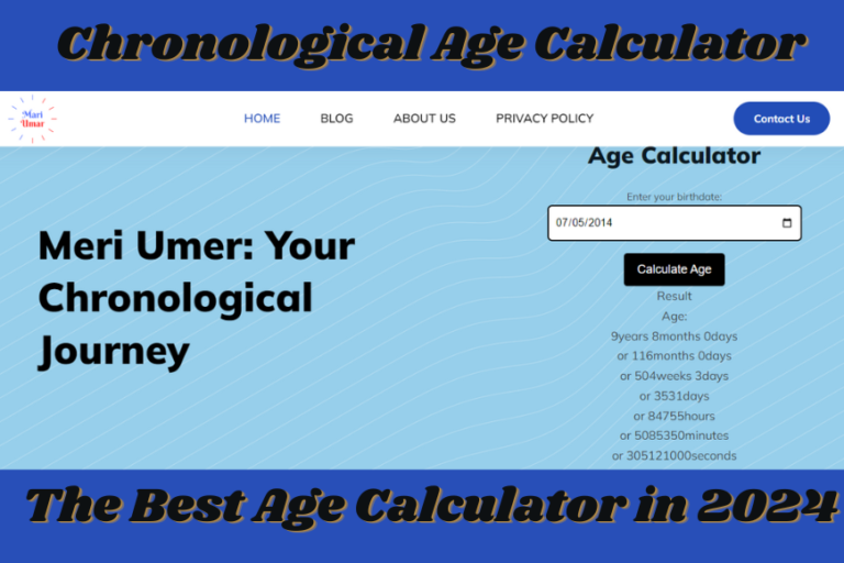 Mari Umar The Best Age Calculator in 2024